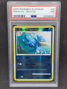Pokemon PSA 7 NM Golduck 29/127 Platinum Reverse Holofoil 2009 S#8660 - Picture 1 of 2