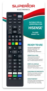 Telecomando universale per TV Hisense cod SUPTRB028 - Foto 1 di 1