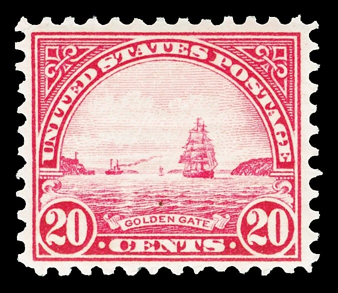 Scott 698 1931 20c Golden Gate Rotary Press Issue Mint F-VF OG LH Cat $7.75 - Image 1 of 1