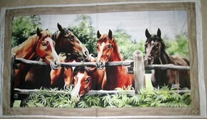 1 Wonderful "Pleasant Pastures" Cotton Quilting/Wallhanging Fabric Panel - Picture 1 of 1