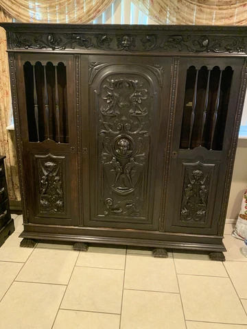 Antique Cabinet From A Man’s Room Furniture Cover