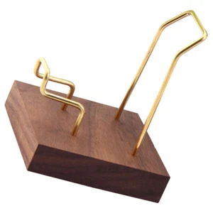 Supporto minerale supporto sfera in legno con sfera in metallo espositore - Foto 1 di 12