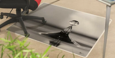 ROXUS MOTIV Bodenschutzmatte DROP Bürostuhlunterlage 120 x 100 cm Bürostuhl Antirutsch