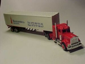 8 INCH 1985 Kenworth TransamericaLeasing Truck Majorette 1/87 Diecast Mint Loose