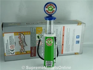 MAGNOLIA PETROL GAS PUMP MODEL 1/18TH SCALE VISIBLE GREEN/BLUE EXAMPLE T3412Z(=) - Picture 1 of 5