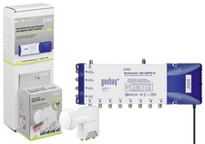 Goobay Multischalter 5 in/ 8 out + Universal Quattro LNB