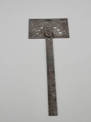 Vintage TWIX Metal Protractor / Drill Gage, Machinists Made in USA - Image 1 of 4