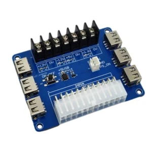 Placa de alimentación ATX 20/24 pines 5V/2A 6 USB carga chasis de escritorio - Imagen 1 de 6