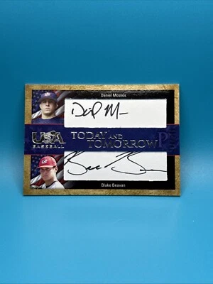 Daniel Moskos Blake Beavan 2007 USA Baseball Today Tomorrow Black Auto 259/295 - Image 1 of 2