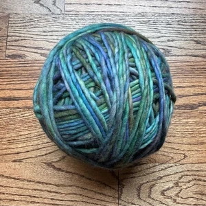 Malabrigo Rasta Yarn Blue Green Wool Almost 3 skeins Super Bulky 4-4.5 WPI Soft - Picture 1 of 2