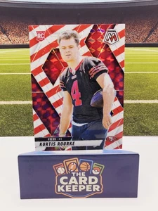 2025 Panini Mosaic Red and White Candy Stripe Kurtis Rourke Rookie Card  - Bild 1 von 3