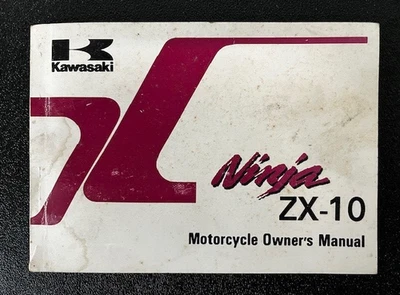 Kawasaki ZX-10 Ninja Manual del propietario OEM 99920-1416-01 *Buen usado Foto 1 de 3