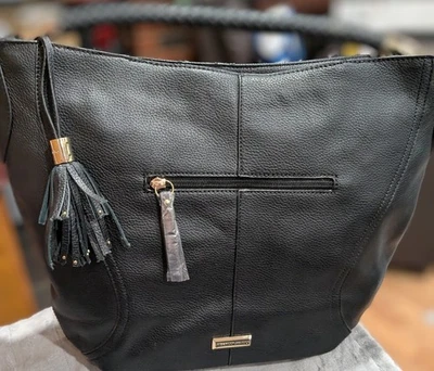 Cartera de mano Franco Sarto de cuero sintético negra Foto 1 de 4