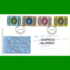 FDC Queen Elizabeth II's Silver Jubilee, Post Office First Day Cover, 11.5.1977 - Picture 1 of 1