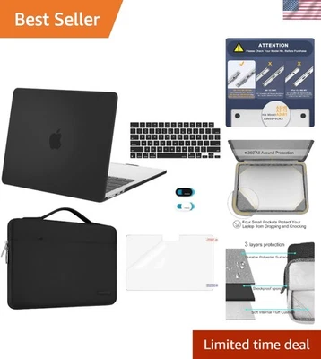 Sleek MacBook Air 13 inch Case, Sleeve, and Privacy Accessories - Black Elegance - Image 1 of 4