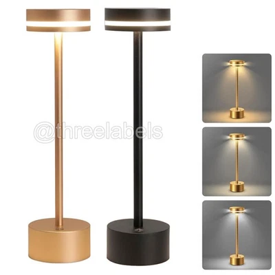 1-3PCS Rechargeable Cordless Table Lamp Portable Battery Powered LED Desk Lamps - Image 1 of 4