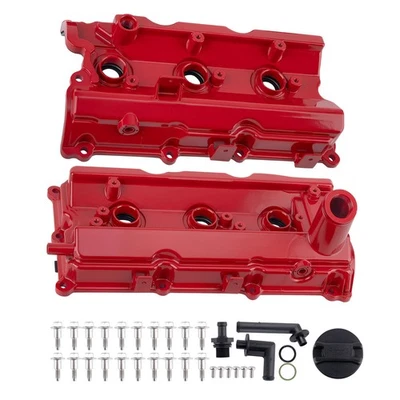 2pc Aluminum Valve Cover w/ Gasket Kit for Infiniti FX35 G35 M35 for Nissan 350Z - Image 1 of 4