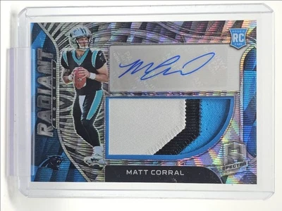 MATT CORRAL 2022 SPECTRA RPA ROOKIE WAVE PRIZM PATCH RC AUTO /25 Q0071 - Image 1 of 2