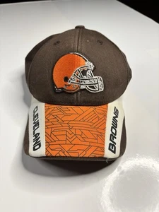 Cleveland Browns Youth Hat NFL Team Apparel Adjustable Cap Brown And Orange - Picture 1 of 4