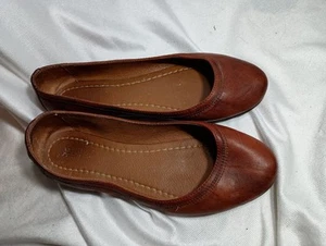 Ballerine Frye Carson da donna 9 scarpe minimal in pelle marrone capsule lusso - Foto 1 di 5