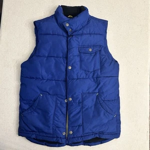 GAP Kids Vest Boys Large Blue Full Zip Front Zipped Pockets Outdoors Preppy - Picture 1 of 13