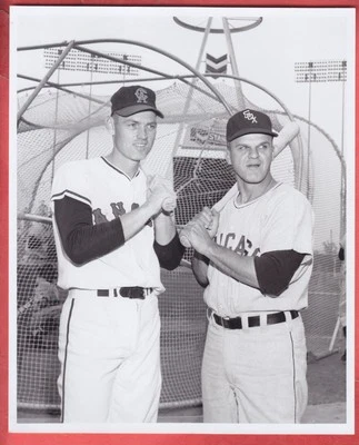 1966   WHITE SOX   BILL SKOWRON   +   ANGELS   NORM SIEBERN   8 X 10   TYPE 1 - Image 1 of 2