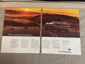 Ford Mustang 1986 Put Everything Behind You Magazine Advertisement Ad - Picture 1 of 7