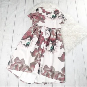 Vestido rosa alto-bajo estampado floral para mujer ASOS Maternity NUEVO talla 12 - Imagen 1 de 5