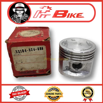 Nuevo de Lote Antiguo Honda CB125 SL125 CL125 CB125S Pistón Gran Tamaño 0.75 Genuino PN 13104-324-680 Foto 1 de 4