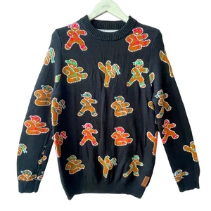 Tipsy Elves NINJABREAD MEN!! Ugly Christmas Sweater Size Large NWOT - Picture 1 of 5