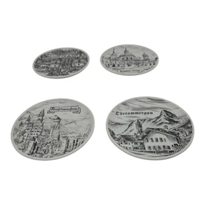 Mini Juego de 4 Platos de Recuerdo de Porcelana Surtidos De Colección 4" - Imagen 1 de 13