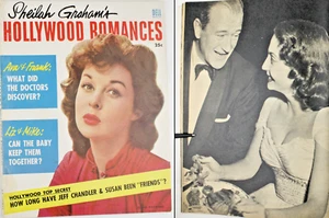 1955 Vol 1 No 1 Hollywood Diaries Magazine Actress Janet Leigh John Wayne - Picture 1 of 12