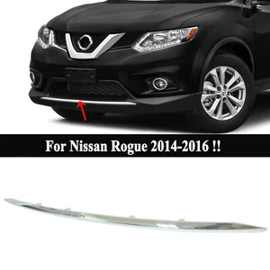 Parachoques inferior delantero cromado moldura para Nissan Rogue 2014-2016 620726FL0A - Imagen 1 de 9