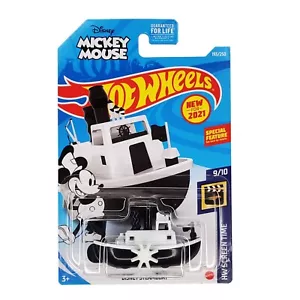 HOT WHEELS Disney Steamboat Willie HW Screen Time Mickey Mouse GRX18 2021 - Picture 1 of 2