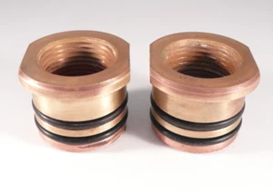 Kinetico "K" Series Control Valve Brass 3/4" Female NPT Connectors Adapters - Picture 1 of 7