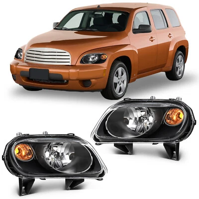 For 2006-2011 Chevy HHR LS/LT/SS Headlights Assembly Black Housing Left+Right Foto 1 de 4