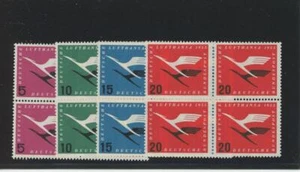 GERMANY SCOTT C61-64 MNH AIRMAIL STAMPS BLOCKS OF 4 CAT $93.40 (LOT 2610) - Picture 1 of 1