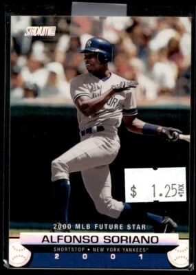 2000 Topps Stadium Club Alfonso Soriano New York Yankees #182 - Image 1 of 2