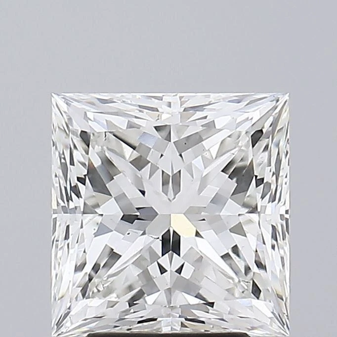 5.00 Cts G Color SI1  Clarity Lab Grown Princess Cut IGI Certified CVD Diamond - Image 1 of 4