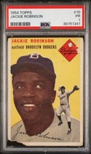 1954 Topps Jackie Robinson #10 PSA 1 Brooklyn Dodgers