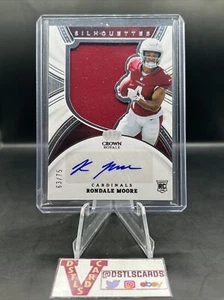 2021 Chronicles Crown Royale - RONDALE MOORE ROOKIE PATCH AUTO /75 #CRS-RMO - Picture 1 of 3