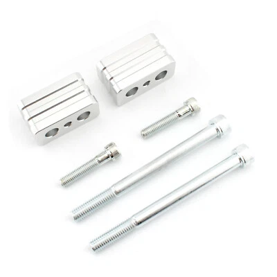 Kit de montaje elevador de manillar para BMW R 1200 GS 2008-2013 hasta 30 mm cromado 1 par Foto 1 de 4