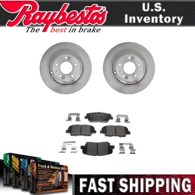 Rear Kit Brake Rotors Ceramic Brake Pads For 2014-2016 Hyundai Genesis Coupe — 第 1/4 张图片