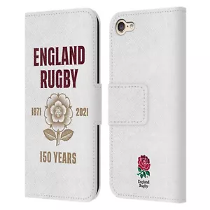 ENGLAND RUGBY UNION 150TH ANNIVERSARY LEATHER BOOK CASE FOR APPLE iPOD TOUCH - Picture 1 of 9