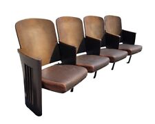 4 Padded Folding Theater Seats, Auditorium Theatre Seat, Entryway Bench A35