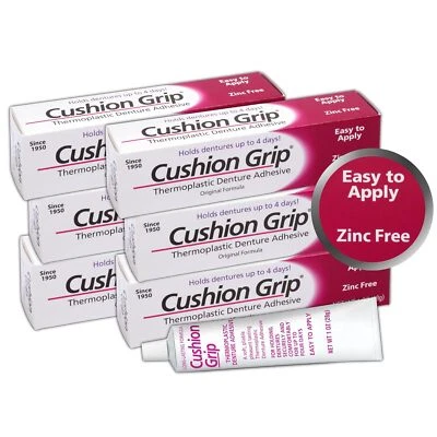 Adhesivo termoplástico para dentaduras Cushion Grip paquete de 6 oz Foto 1 de 4
