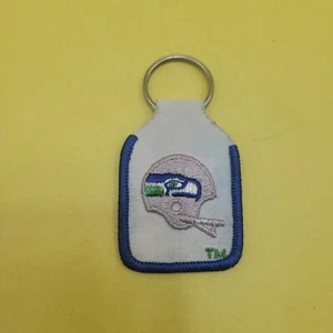 Vintage Seattle Seahawks Key NFL Football Key Chain Embroidered Patch throwback - Picture 1 of 4