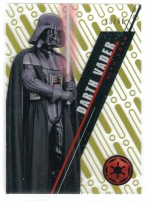STAR WARS 2016 TOPPS HIGH TEK BASE SW-2 GOLD RAINBOW FOIL DARTH VADER 23/50 - Image 1 of 2