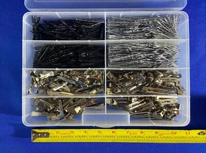 3 POUNDS LOT-100's Silver/black Bobby Pins Hair Clips  w/case BEAUTY SHOP CRAFTS - Picture 1 of 5