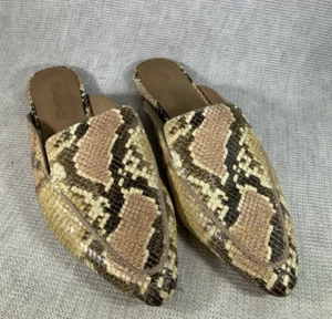 Zapato informal Madewell AM192 de cuero con estampado de piel de serpiente sin cordones 6,5 - Imagen 1 de 8